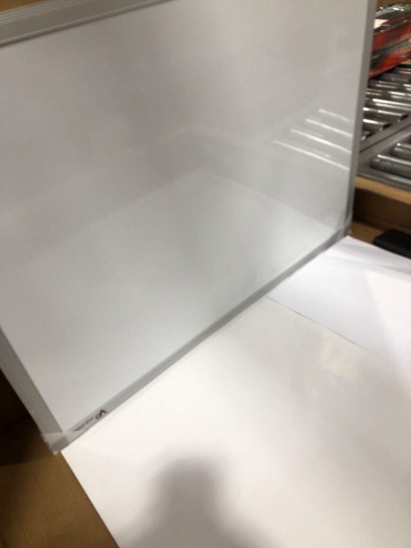 Photo 2 of VIZ-PRO Magnetic Dry Erase Board, 24 X 18 Inches, Silver Aluminium Frame
