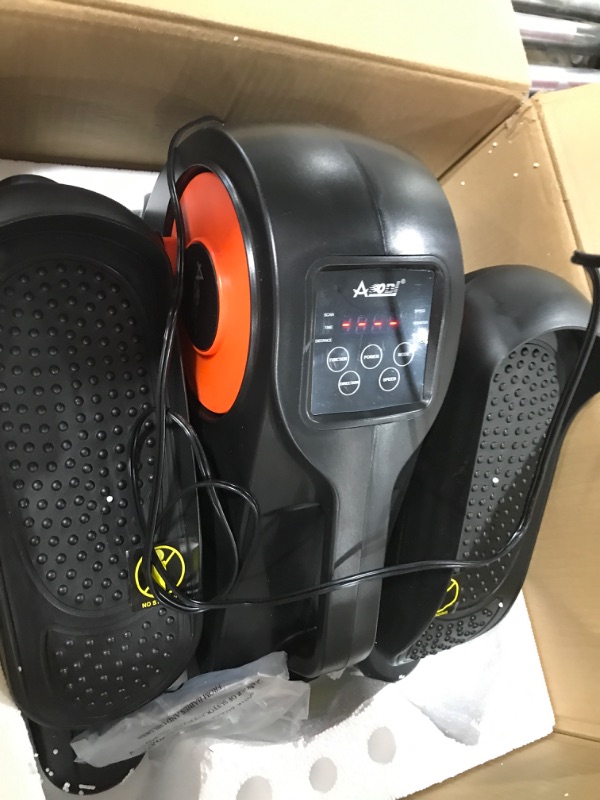 Photo 1 of Under Desk Elliptical Machne, Motorized Sitting Pedal Exerciser with Remote Control, Quiet Portable Leg Exerciser While for Teens Adults & Seniors Orange