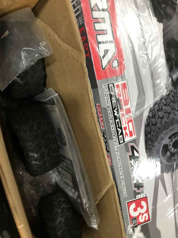 Photo 3 of ARRMA 1/10 Big Rock 4X4 V3 3S BLX Brushless Monster RC Truck RTR (Transmitter and Receiver Included, Batteries and Charger Required), Black, ARA4312V3