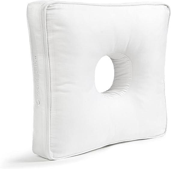 Photo 1 of A Small Side Sleeper Pillow with an Ear Hole
