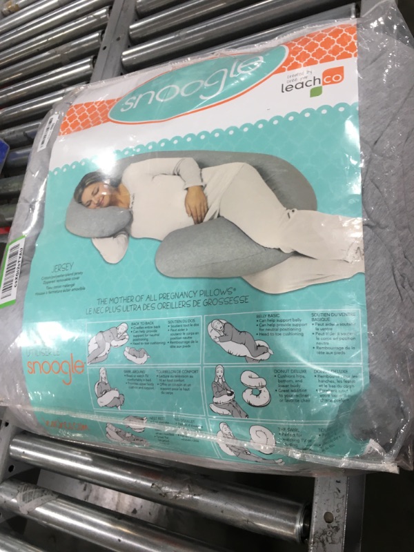 Photo 2 of Leachco Snoogle Chic Jersey Total Body Pillow - Heather Gray