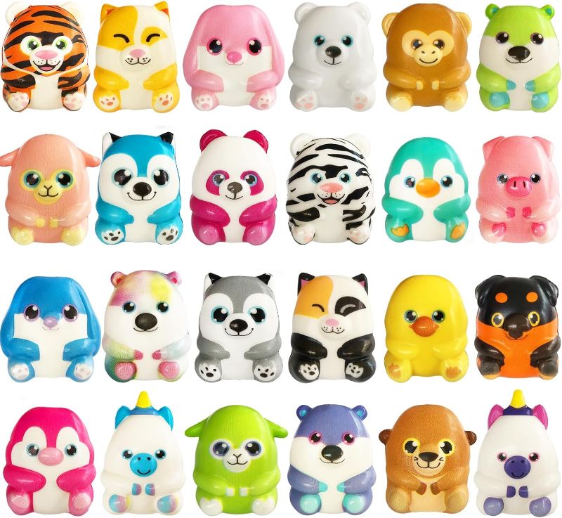 Photo 1 of 24 Pcs Party Favors Filled with Squishy Toys,Jumbo Slow Rising Squishies Toys,Soft Kawaii Animal Squishy Toys for Birthday Goodie Bag Stuffers,Pinata Stuffers,Classroom Prizes,Carnival Prizes
