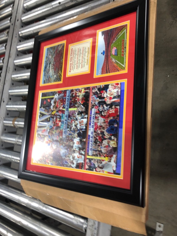 Photo 1 of 18" L X 20" W KANSAS CITY CHIEFS SUPERBOWL PICTURE 