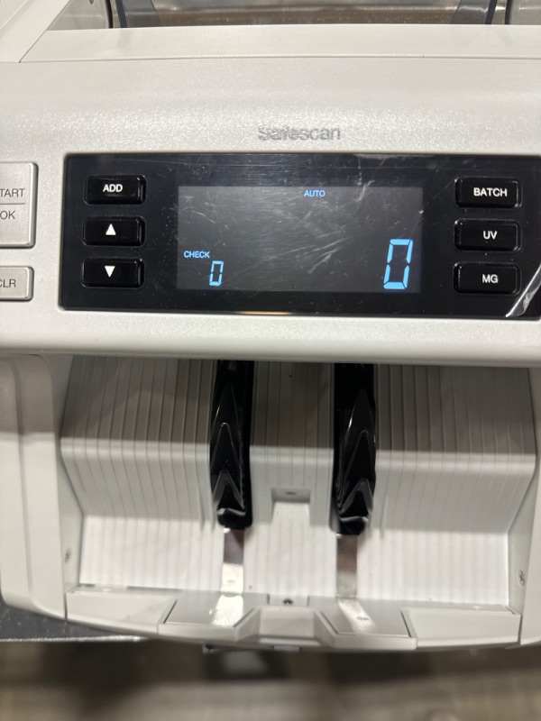 Photo 3 of Safescan 2250 Money Counter Machine with Counterfeit Detection, Multi-Currency, Add/Batch Modes, LCD-Display, High-Speed Counts and Sorts 1,000 bills per minute, 3 Point Counterfeit Check 1,000 bills per minute UV, MG & Size Detection