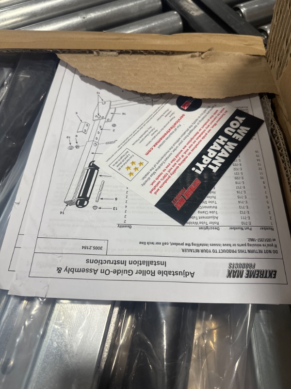 Photo 1 of Extreme Max Adjustable Roller Guide-On System