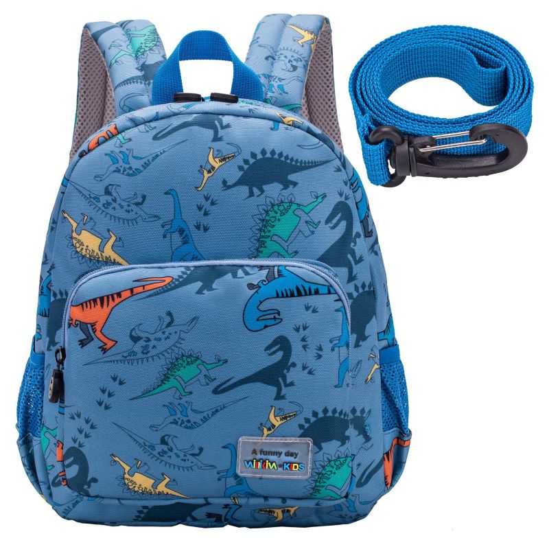 Photo 1 of 3D Dinosaur Backpack Toddler Backpacks for Boys and Girls Kids Backpack Waterproof Preschool Safety Harness Leash (Light Blue)
