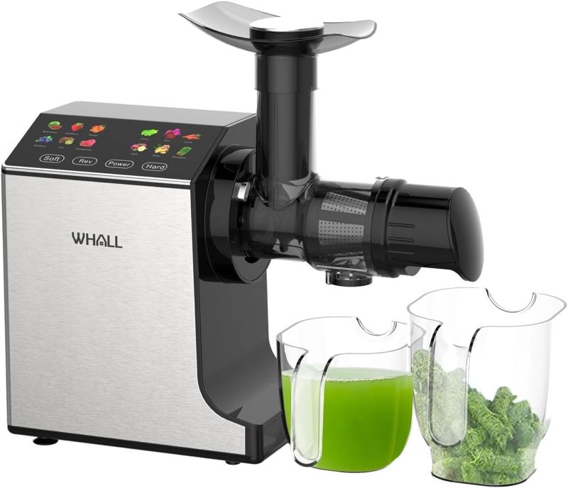 Photo 1 of Masticating Slow Juicer, Professional Stainless Juicer Machines for Vegetable and Fruit, Touchscreen Cold Press Juicer with 2 Speed Modes
