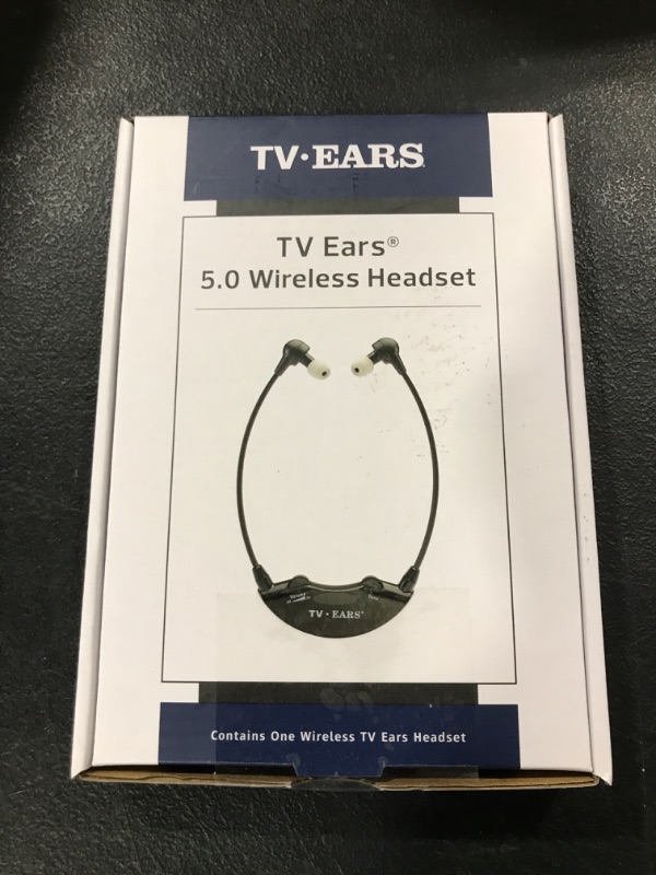 Photo 3 of TV Ears Wireless Headset System - Analog Wireless Headset for TV - Ideal for Seniors & those with Hearing Impairments - Plug N' Play RF Transmitter Headphones with TV Earbuds - Compatible with All TVs
