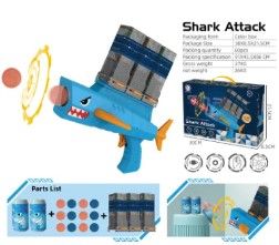 Photo 1 of  Child Interactive Shooting Target Cloth Dart Board Sticky Ball Cartoon Shark Game Attack Toy Guns Game Toys Fashion Toys
