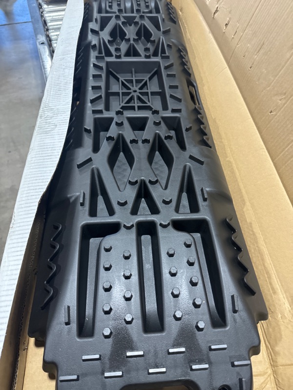 Photo 1 of BUNKER INDUST Offroad Traction Boards with Jack Lift Base, Mud Sand Tracks Snow Tire Traction Mat Recovery Ramp for 4X4 Jeep Truck SUV ATV UTV Pair Black Traction Pads Black Traction Tracks with Jack Base