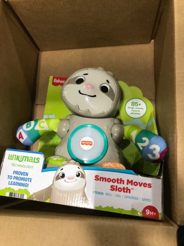 Photo 2 of Fisher-Price Linkimals Learning Toy Smooth Moves Sloth with Interactive Music and Lights for Infants and Toddlers