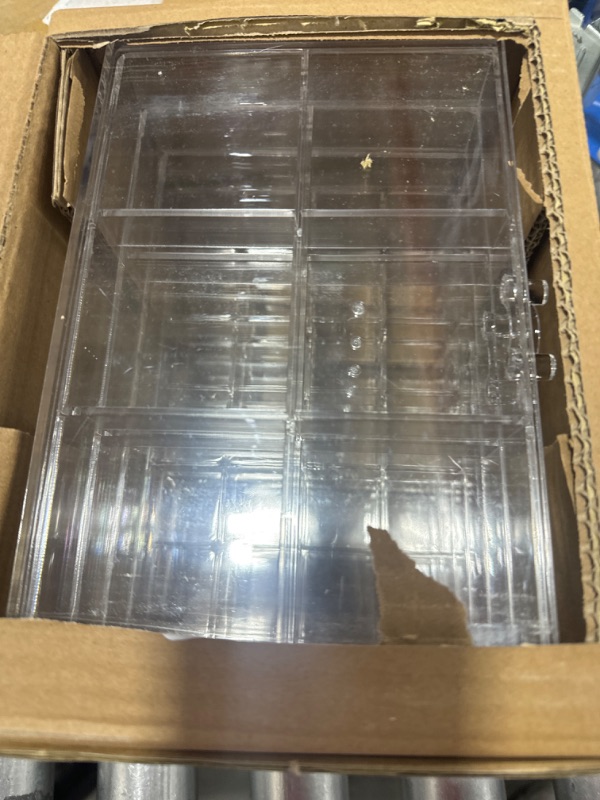 Photo 1 of Acrylic Jewelry Box With 5 Drawers, Clear Earring Storage Box Jewelry Box Organizer Jewelry Holder with Compartment Tray Transparent Jewelry Holder Organizer for Earrings Necklace Rings Bracelet