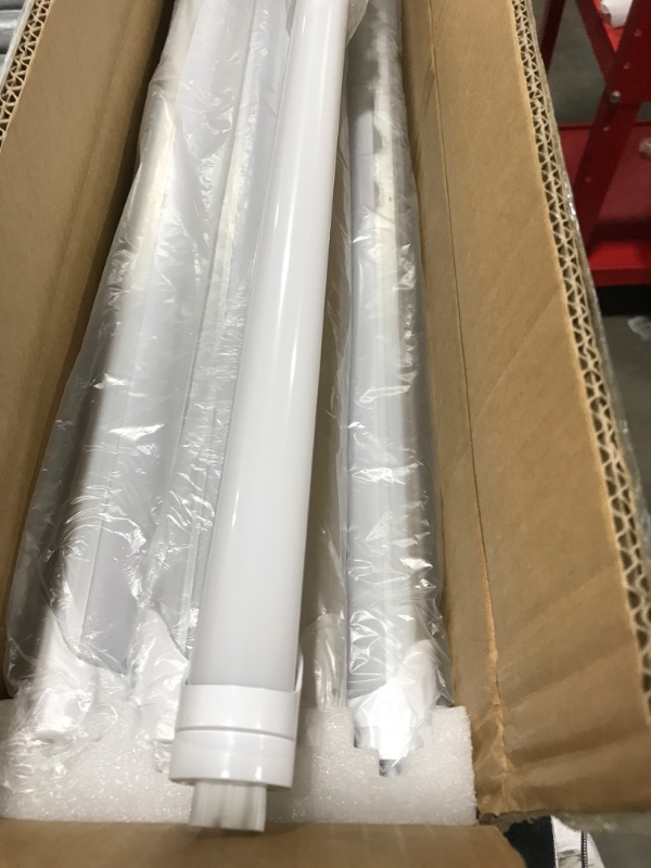 Photo 2 of 24 Ct Type B T8 LED Tube Light - 2FT 24-Inch 10W (18W Equivalent), Warm White 3000K, F17T8, F18T8, F20T10, F20T12/WW, Double-End Powered, Frosted Cover - 85-265VAC (Not a Plug-and-Play)
