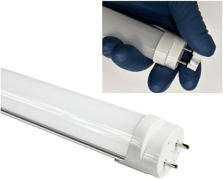 Photo 1 of 24 Ct Type B T8 LED Tube Light - 2FT 24-Inch 10W (18W Equivalent), Warm White 3000K, F17T8, F18T8, F20T10, F20T12/WW, Double-End Powered, Frosted Cover - 85-265VAC (Not a Plug-and-Play)
