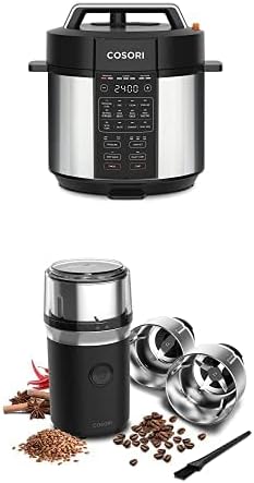 Photo 1 of COSORI Electric Pressure Cooker 6QT & COSORI Electric Coffee Grinders Included 2 Removable Stainless Steel Bowls
