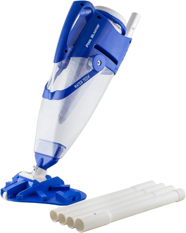 Photo 1 of POOL BLASTER Centennial Rechargeable, Cordless Pool Vacuum - XL Capacity Handheld Pool Cleaner for Above Ground & In-Ground Pools for Leaves, Dirt and Sand & Silt - Battery-Powered Hoseless Design
