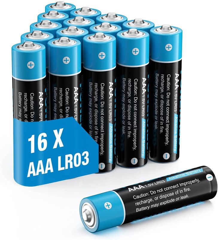 Photo 1 of CHANGBAISHAN AAA Batteries 16 Pack, High Capacity Alkaline AAA Batteries for Home or Office, Non-Rechargeable 16 Count AAACHANGBAISHAN AAA Batteries 16 Pack, High Capacity Alkaline AAA Batteries for Home or Office, Non-Rechargeable 16 Count AAA