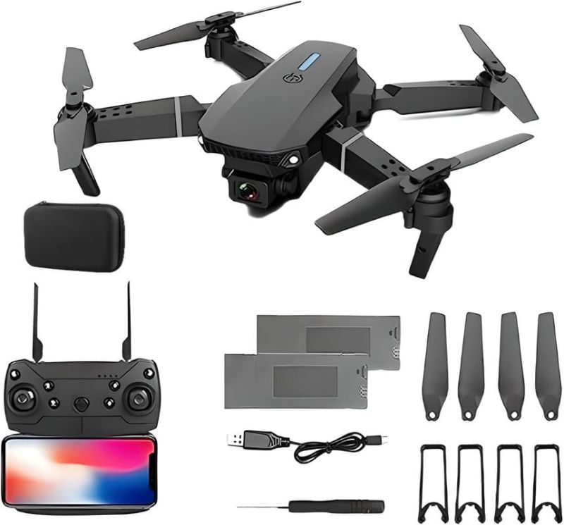 Photo 1 of Drone with Camera, 2024 Newest Foldable Drone with App Control, FPV Live Video RC Quadcopter with 4K Camera for Adults Beginners Kids
