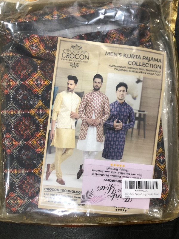 Photo 1 of Men's Kurta Pajama Set Indian Party Wear Traditional Dress Ethnic Churidhar for Men Wedding Medium Multi-1