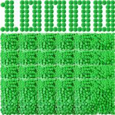 Photo 1 of 10000 Pieces 1cm Colored Pom Poms for Crafts Fuzzy Craft Pompoms Balls for DIY Creative Crafts Decorations Green