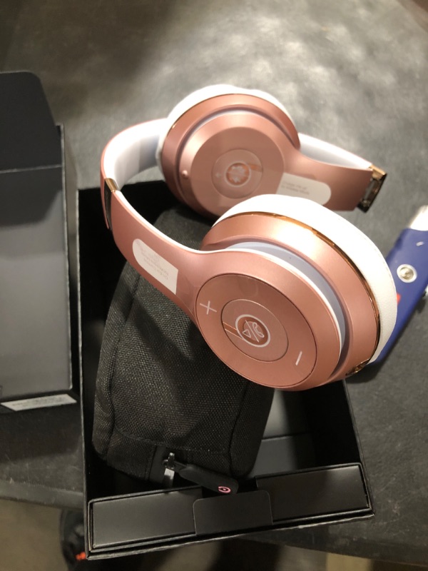 Photo 3 of Beats Solo3 Wireless On-Ear Headphones - Apple W1 Headphone Chip, Class 1 Bluetooth, 40 Hours of Listening Time, Built-in Microphone - Rose Gold (Latest Model)