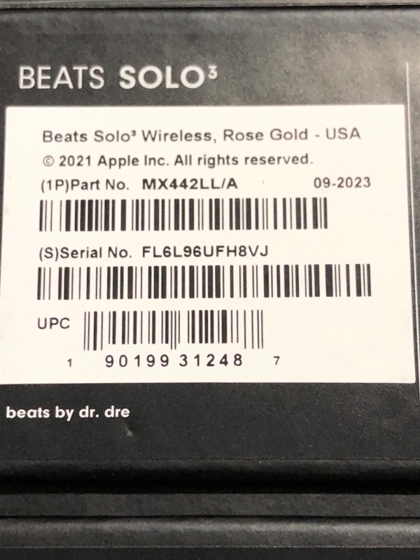 Photo 2 of Beats Solo3 Wireless On-Ear Headphones - Apple W1 Headphone Chip, Class 1 Bluetooth, 40 Hours of Listening Time, Built-in Microphone - Rose Gold (Latest Model)