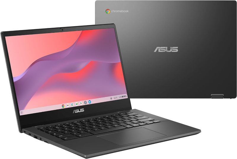 Photo 1 of ASUS Chromebook CM14 Laptop, 14" HD Anti-Glare Display (1366x768), MediaTek Kompanio 520, 4GB RAM, 64GB eMMC, ChromeOS, Gray, CM1402CM2A-DS44, Gravity Grey
