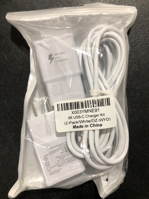 Photo 2 of Samsung Charger Fast Charging with USB Type C Cable 6FT for Samsung Galaxy S10/S10e/S10 Plus/S9/S9 Plus/S8/S8 Plus/S20 S21 S22 S23 Ultra/Note 8/Note 9/Note 10/Note 20/A50/A51/A52/A53/A32/A13 [2-Pack]