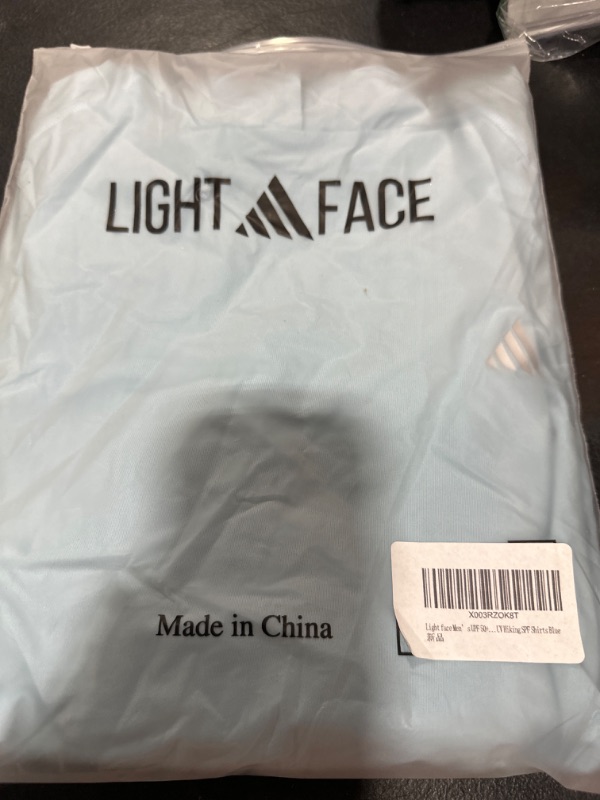 Photo 1 of Men’s UPF 50+ Sun Protection Shirt with Cooling Hoodie Fishing Outdoor UV Hiking SPF Shirts Blue