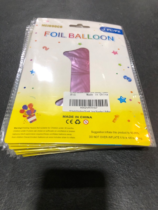 Photo 1 of #1 FOIL BALLOON 7 PACK 