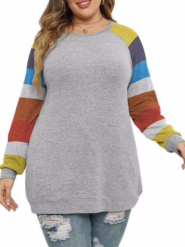 Photo 1 of DOLNINE Plus Size Sweatshirts for Women Long Sleeve Oversized Tunic Tops 16W