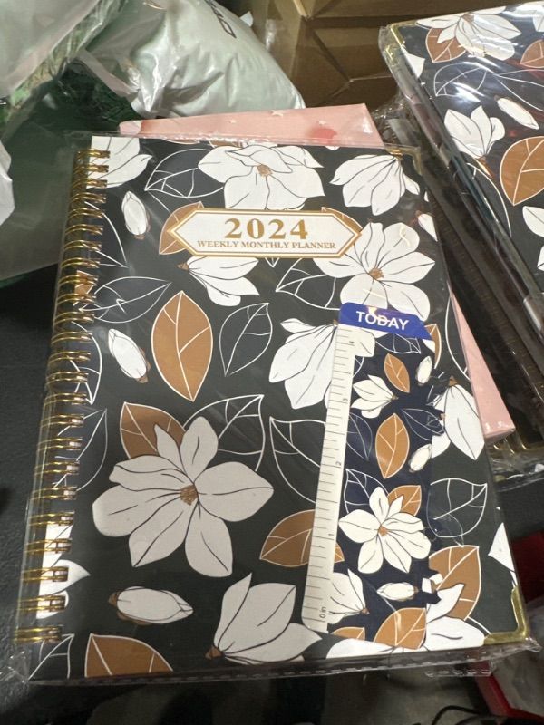 Photo 2 of 2024 Planner - AgePlace Daily & Academic Spiral Notebook (6.69" x 8.66") with Stickers, Weekly and Monthly Pages for Time Management, Ideal for Students, Teacher(Simple Style)