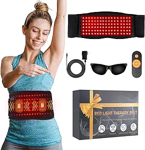 Photo 1 of Infrared Red Light Therapy Belt:LED Lamp Vibration Near Body Pain Relief Device Wrap Red Light Therapy for Body with Timer Remote Control for Back Shoulder Waist Muscle
