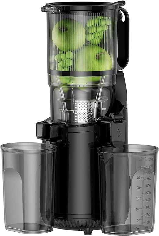 Photo 1 of Cold Press Juicer, Amumu Slow Masticating Machines with 5.3" Extra Large Feed Chute Fit Whole Fruits & Vegetables Easy Clean Self Feeding Effortless for Batch Juicing, High Juice Yield, BPA Free 250W
