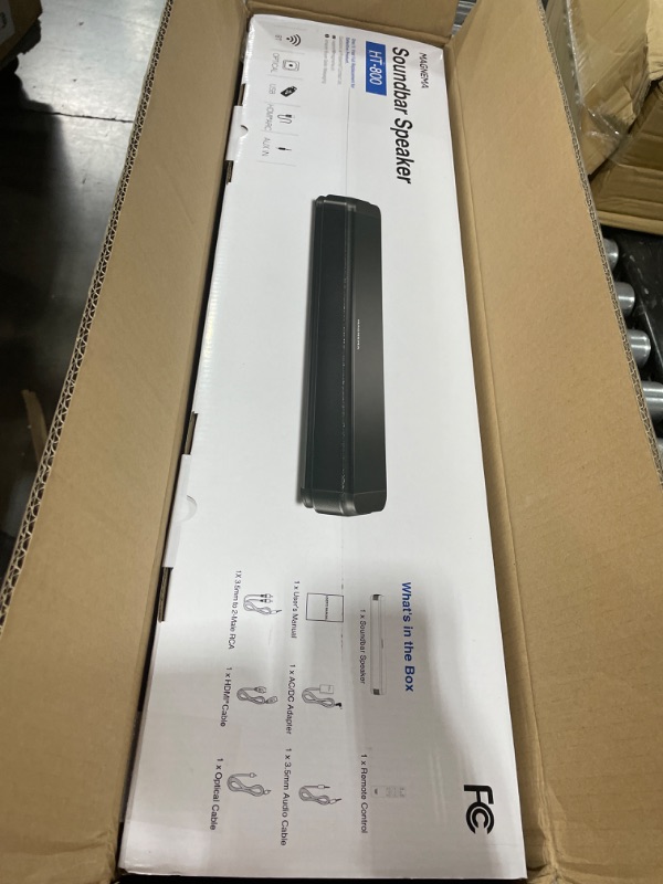 Photo 2 of 2.1ch 80W Sound Bar for TV with Dolby Audio and Built-in Subwoofer, Bluetooth TV Speaker Soundbar with HDMI-ARC and Optical Connectivity, Enhanced Clarity and Balanced Bass, Black 24 inch