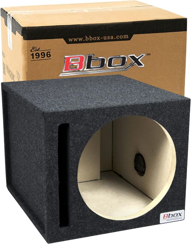 Photo 1 of  Single Vented 15 Inch Subwoofer Box - Premium Subwoofer Box Improves Audio Quality, Sound & Bass - Car Subwoofer Boxes & Enclosures with Nickel Finish Terminals