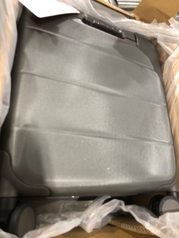 Photo 2 of Hanke 14'' Laptop Suitcase, Graphite Grey, Polycarbonate, Underseat Carry On, TSA Lock, Lightweight Underseat 16-Inch Graphite Grey