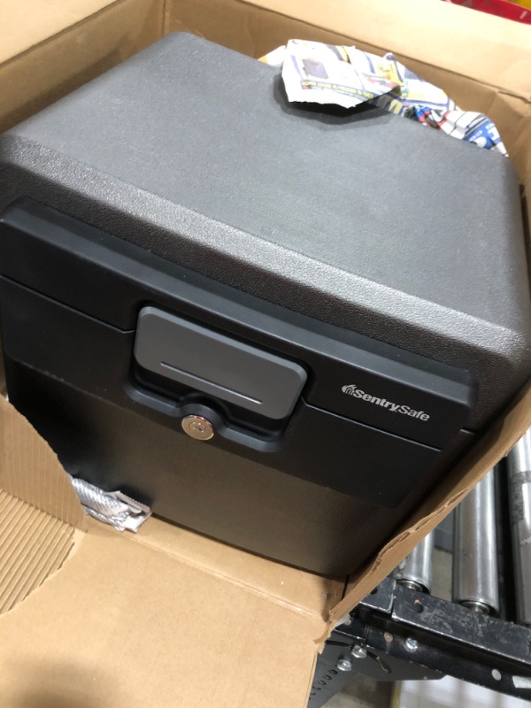 Photo 3 of Sentry Safe Safe Box, Fireproof Waterproof, File Folder and Document Safe, Ex. 14.3 x 15.5 x 13.5, Black
