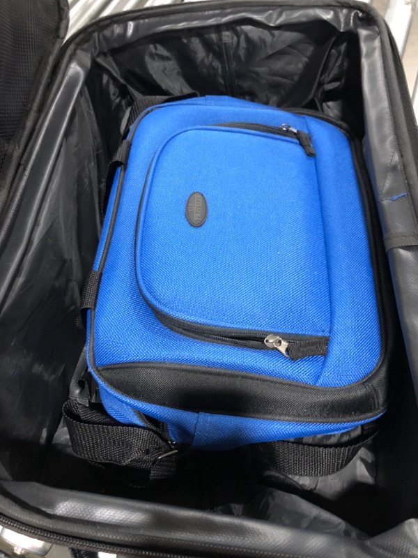 Photo 3 of U.S. Traveler Rio Rugged Fabric Expandable Carry-on Luggage Set, Royal Blue, 2 Wheel 2 Wheel Royal Blue