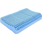 Photo 1 of Berklan Supportive Pillow for Neck Shoulder Pain Relief 100% Elastic Grid Oversized Cool Ergonomic Pillow with Breathable Cover
