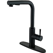 Photo 1 of Casmir Single Handle Pull-Out Kitchen Faucet in Matte Black