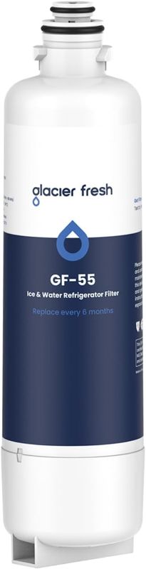 Photo 1 of GLACIER FRESH 12033030 Replacement for Bosch 11025825 Ultra Clarity Pro Refrigerator Water Filter BORPLFTR50, Compatible with 12028325, 11032531, BORPLFTR50, WFC100MF, B36CT80SNS, B36CL80ENS (1 Pack)
