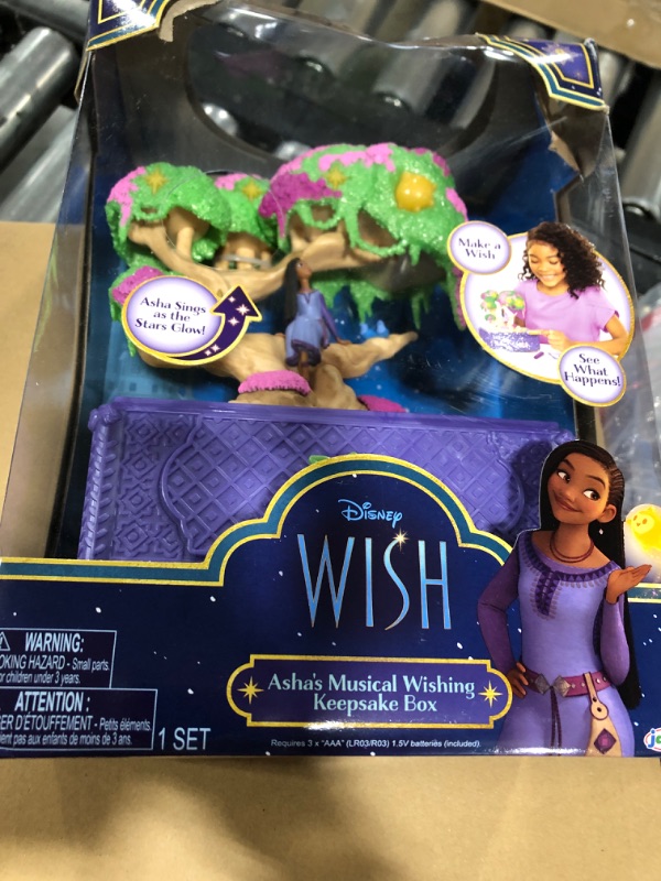 Photo 2 of Disney's Wish Jewelry Box Asha's Wishing Tree Keepsake Musical Box with Star Toy Ring