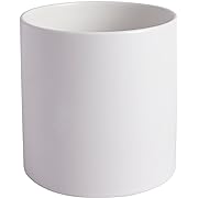 Photo 1 of  Plant Pot Indoor - 5.1 inch Ceramic Planters Modern White Flower Pot with Drainage Hole and Plug
