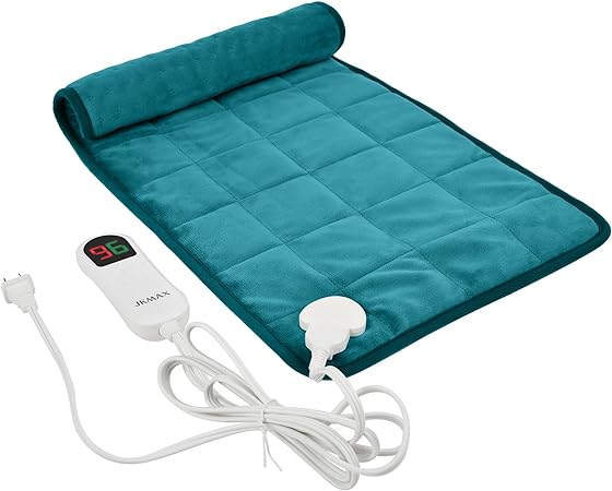 Photo 1 of Weighted Heating Pad XL - 2.4lb Electric Heating Pads for Back Pain Relief Cramps with 10 Heating Settings?6 Auto Shut Off - Fast Heat Dry & Moist Therapy Options 12x24 Heat Pad Washable GREY 