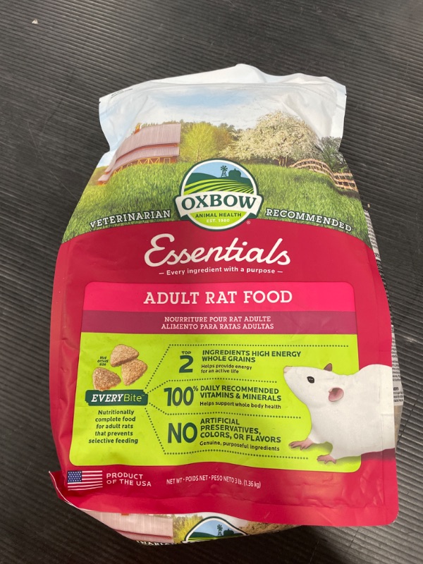 Photo 2 of Oxbow Essentials Adult Regal Rat Food 3Lb