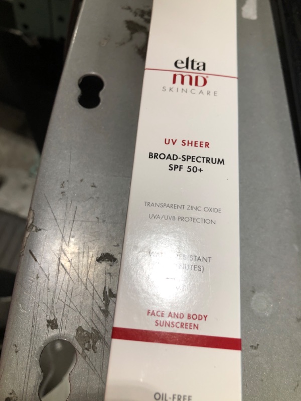 Photo 2 of EltaMD UV Sheer Face Sunscreen, SPF 50+ Hydrating Sunscreen for Face, Helps Even Skin Tones and Soothes Skin 3.00 Ounce (Pack of 1) EXP-08/2025