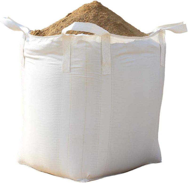Photo 1 of Dcincell FIBC Bulk Bags, 1 One Ton Bag Sandbags 35"L x 35"W x 43"H, 2200lbs SWL, Open Top Flat Bottom UV Protection Woven Polypropylene Bags,...
