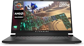 Photo 1 of Dell M17 R5 by_Alienware Gamer Laptop (Ryzen 9 6900HX, 64GB RAM, 2TB NVMe SSD, NVIDIA GeForce RTX 3080 TI 16GB, Windows 11 Home) Notebook PC w/ Gaming Bundle Accessories