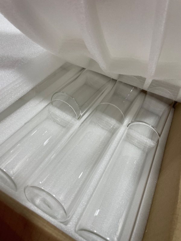 Photo 3 of Didaey 48 Pcs Glass Cylinder Vases Clear Glass Flowers Vase Decorative Floating Candles Holders Table Centerpieces for Wedding Party, Event, Home Office Decoration, 5, 6, 8 Inch Tall, Assorted Size